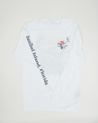 Spoonbill Performance Crew Neck Shirt - White - UPF 50