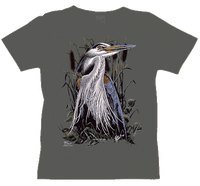 Great Blue Heron Ladies Modern Fit T-Shirt