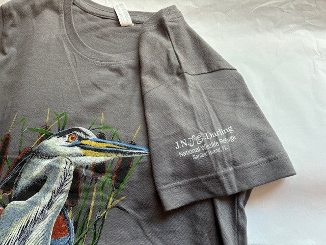 Great Blue Heron Ladies Modern Fit T-Shirt