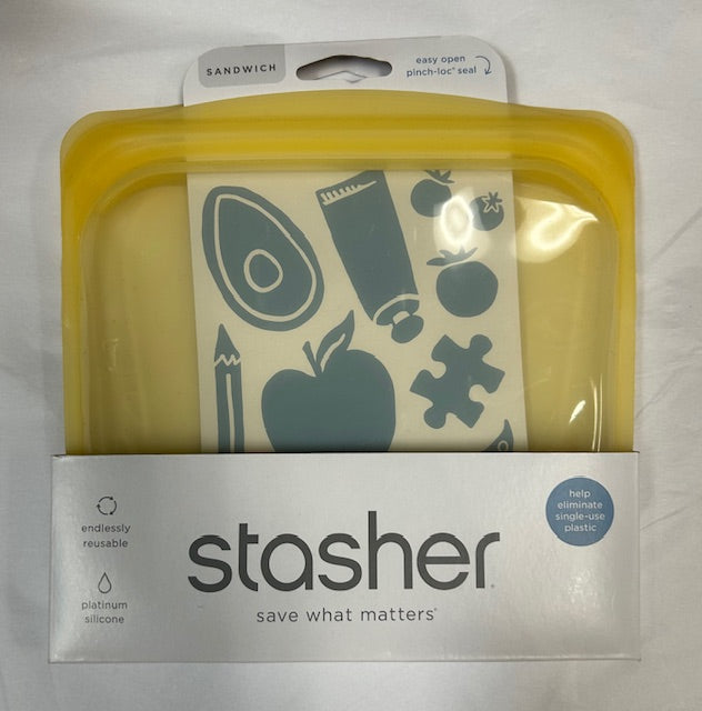 Stasher Sandwich Bag - Rainbow Yellow