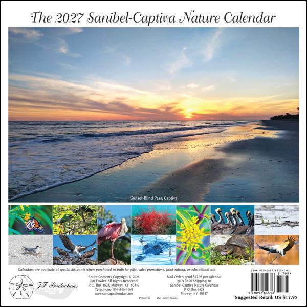 2027 Sanibel - Captiva Nature Calendar