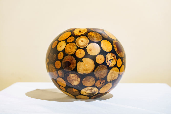 Hand-Turned Wooden Vessel by Philip Moulthrop - Mixed Mosaic