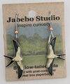 Recycled Swallow-Tailed Kite Earrings