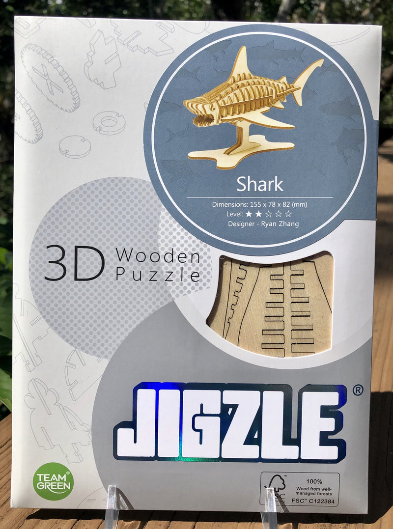 3D Wooden Animal Puzzle - Shark