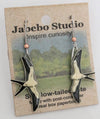Recycled Swallow-Tailed Kite Earrings