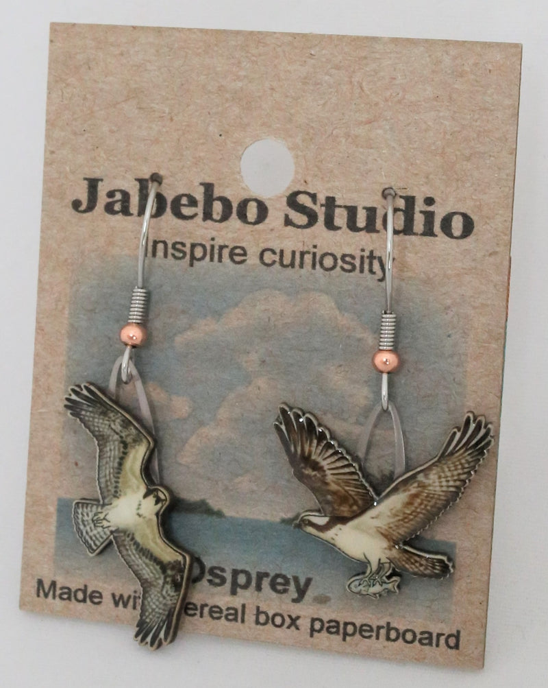 Recycled Osprey Earrings