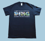 "Ding" Letter T-Shirt - Black