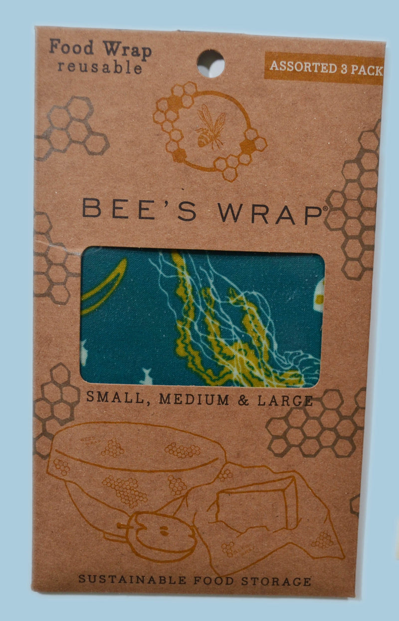 Bee's Wrap - Ocean Print Assorted 3 Pack
