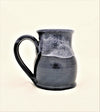 Hand Thrown Pottery Mug Blue with White Glaze - Wildlife Society Logo