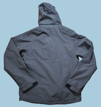 Charcoal Blue Goose Logo Rain Jacket