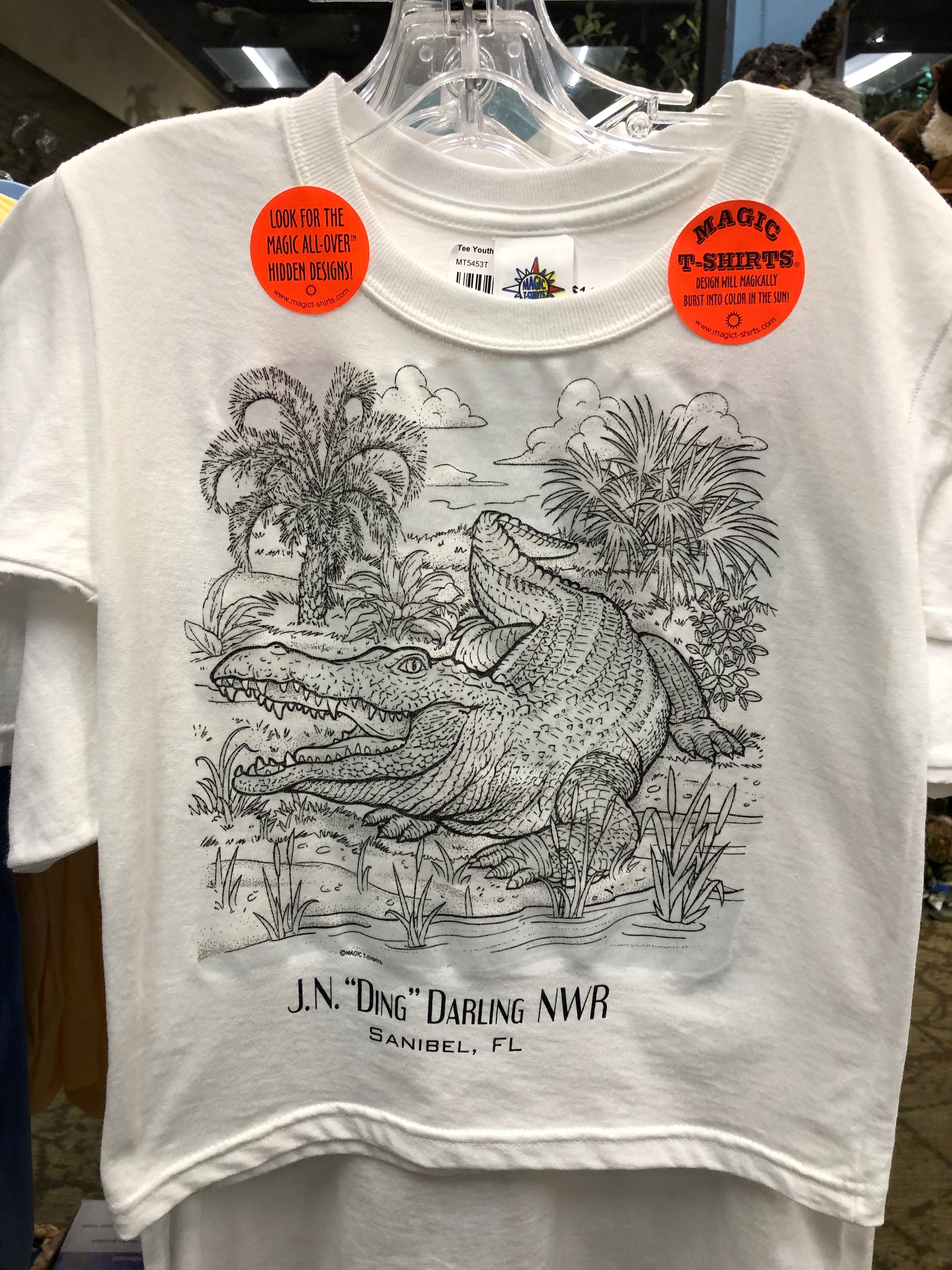 Kids Color Changing T-Shirt Big Gator - Main Image