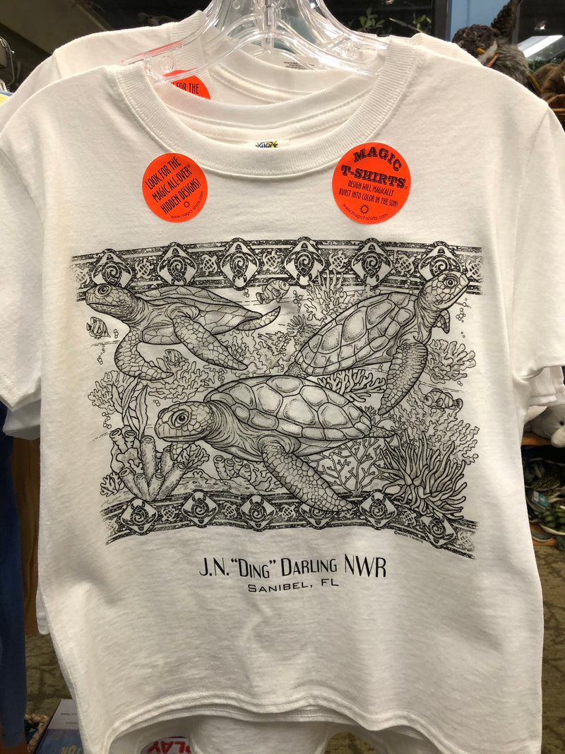 Kids Color Changing T-Shirt - Turtle Reef