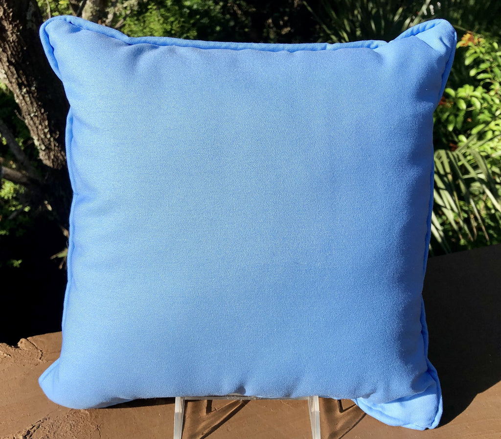 Small Indoor/Outdoor Decorative Pillow - Little Blue Heron - Made in the USA
