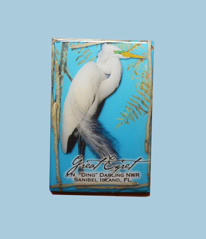 Wildlife Refrigerator Magnets - Great Egret