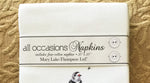 All-Occasion Cotton Napkins - Stacked Shorebirds - Set of 4