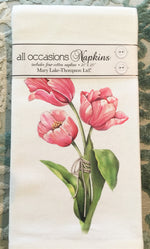 All-Occasion Cotton Napkins - Pink Tulips - Set of 4