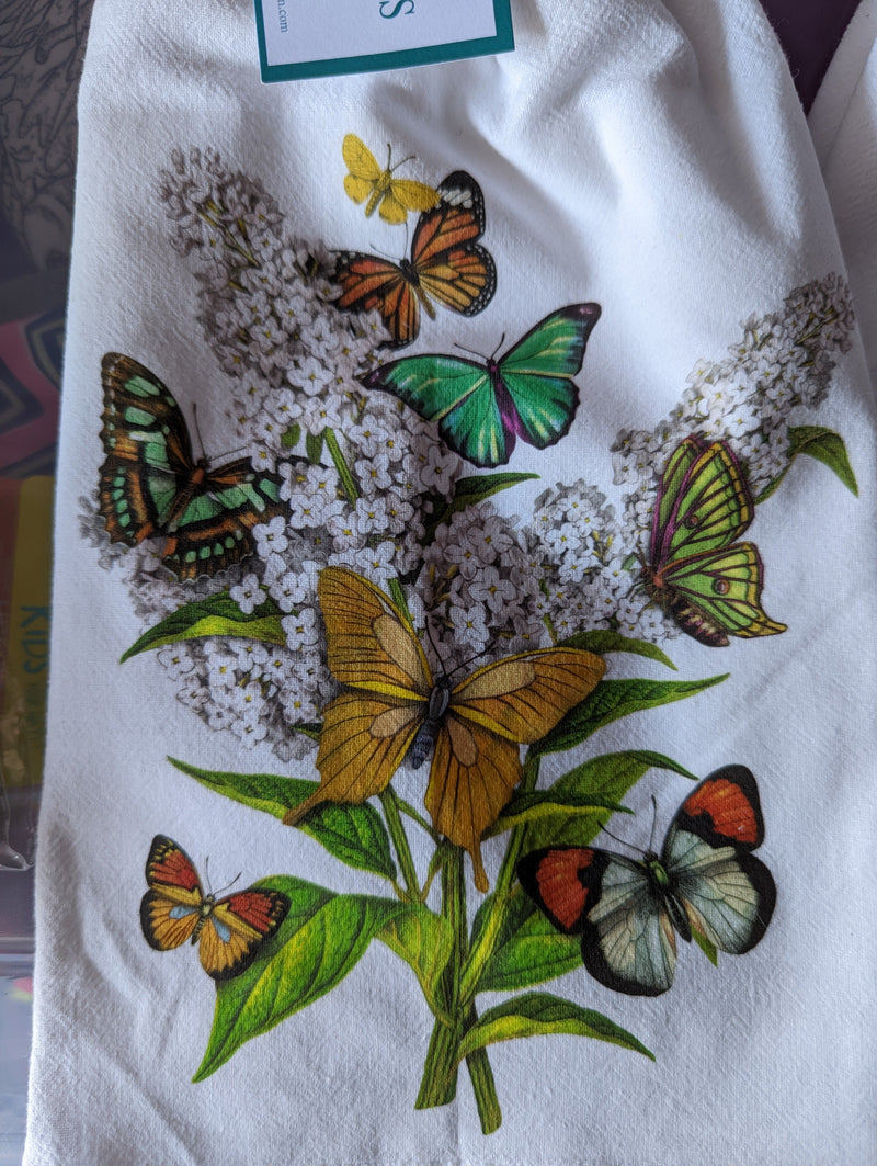 Kitchen Towels - Set of Two - Butterfly Bush