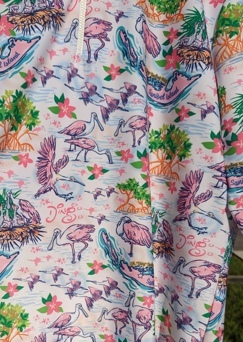*NEW* Exclusive "Ding" Darling Spoonbill Print - Ana Maria Pullover