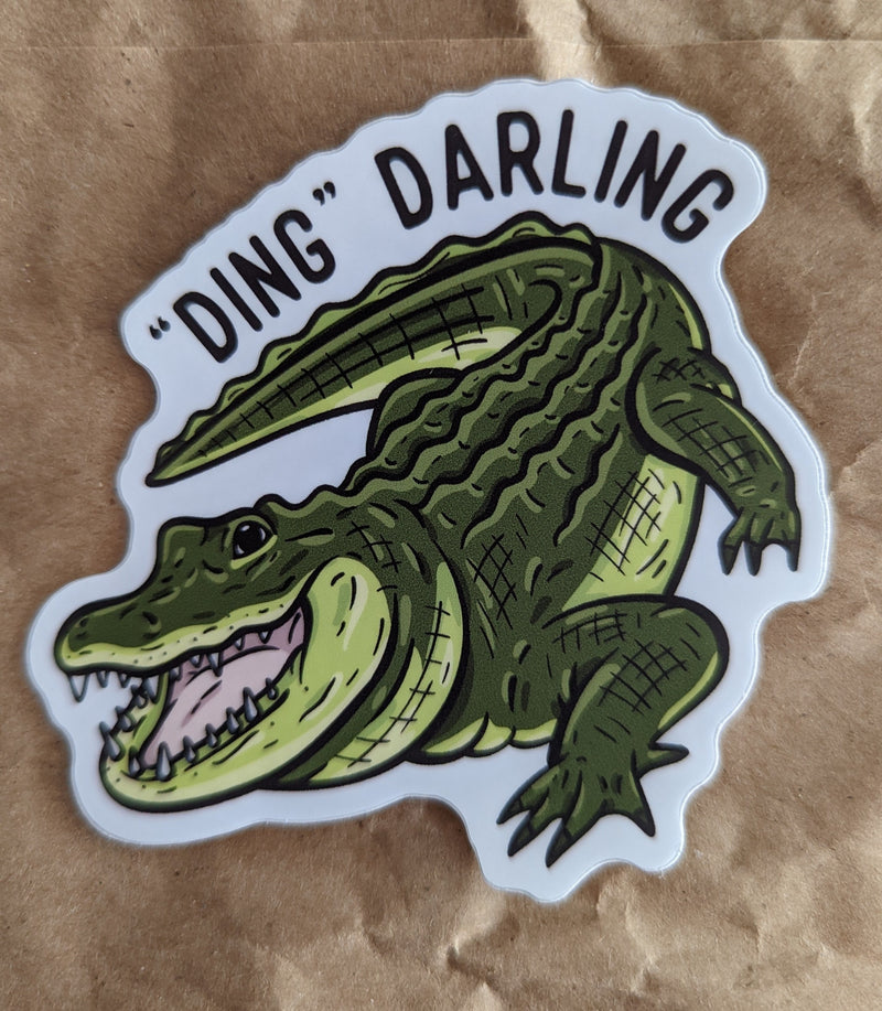 "Ding" Darling Gator Sketch Sticker