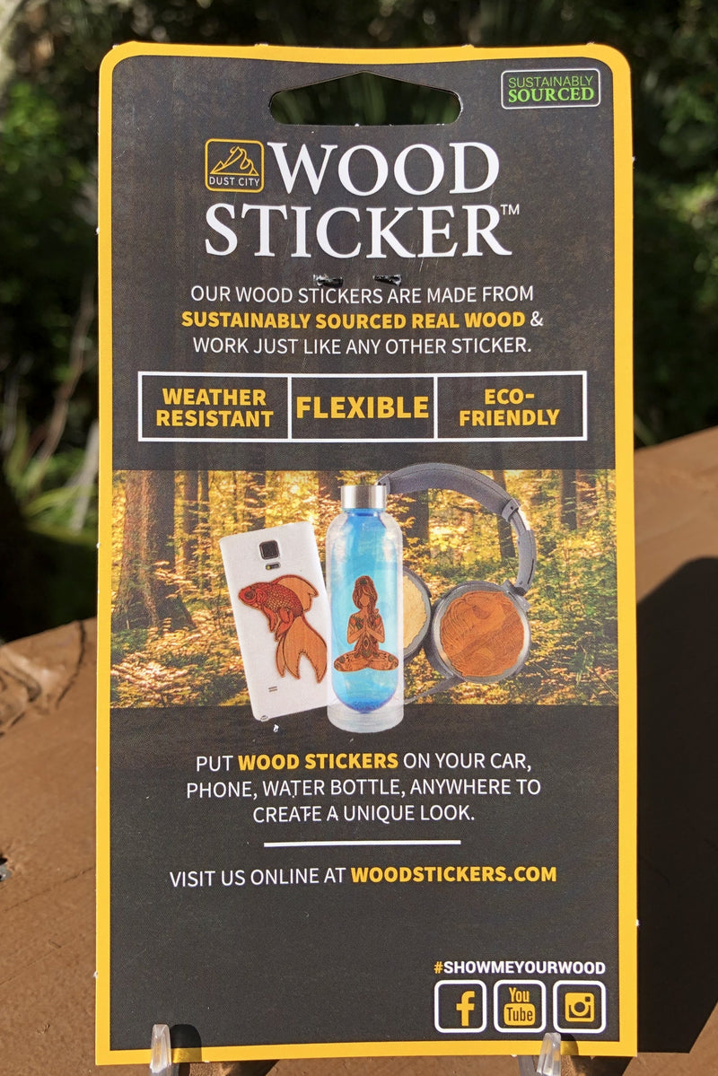 Eco-friendly Wood Stickers - 9 Wildlife Images - Handcrafted in the USA