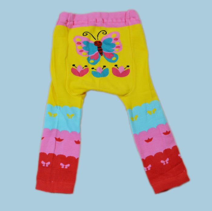 Doodle Pants Kids Cotton Leggings - Butterfly