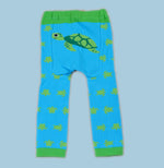 Doodle Pants Kids Cotton Leggings - Sea Turtle