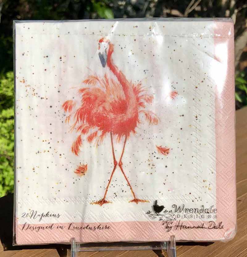 Whimsical Wildlife Paper Napkins - Pretty in Pink - Two Sizes