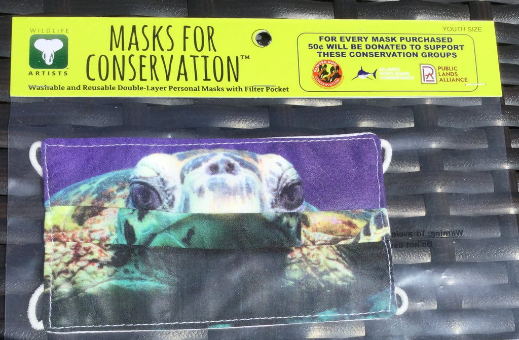 Youth Masks for Conservation - Animal Faces - Sea Turtle
