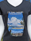 "Ding" Darling Wild Spaces Collection - Ladies V-Neck T-Shirt - Black