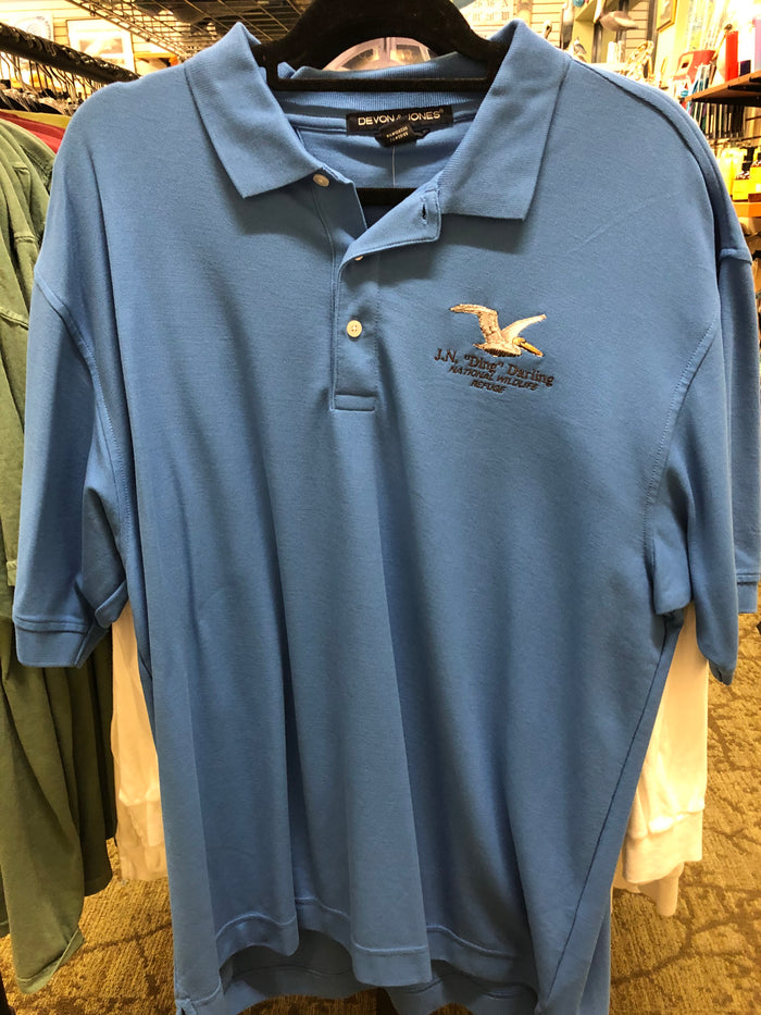 White Pelican Polo - Blue