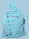 Aqua Blue Goose Logo Ladies Rain Jacket