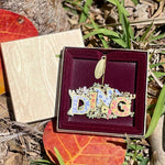 3-D Metal Ornament - "Ding" Letters