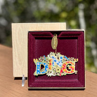 3-D Metal Ornament - "Ding" Letters