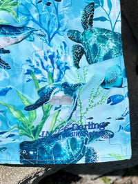 Embroidered Microwave Hot Pad - Sea Turtles