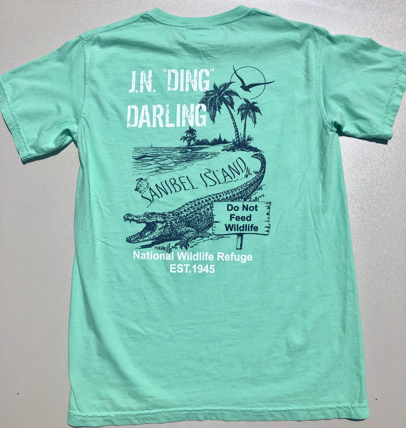 "Ding" Darling Alligator T-Shirt - Island Reef Green