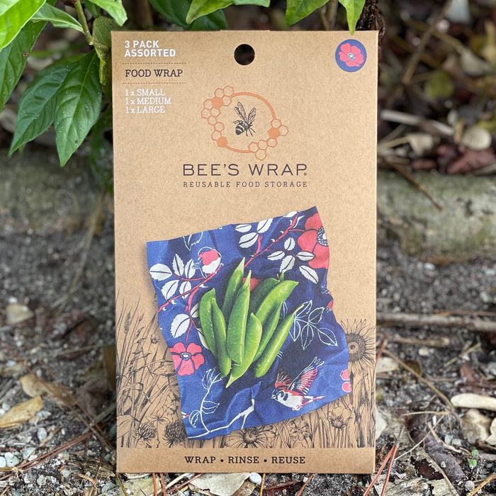 Bee's Wrap - Botanical & Birds Print Assorted 3 Pack