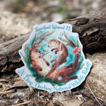 River Otter Family - "Ding" Darling Whimsical Art Sticker