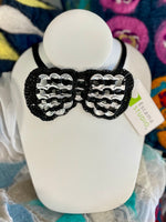Upcycled Fancy Pop-Top Bow Tie - Black
