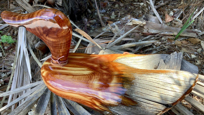 Hand Carved Cedar Wood Duck - Large