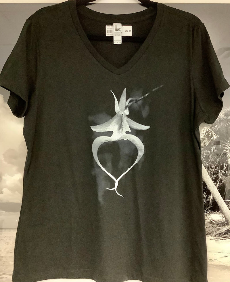 Clyde Butcher Ghost Orchid V-Neck T-Shirt