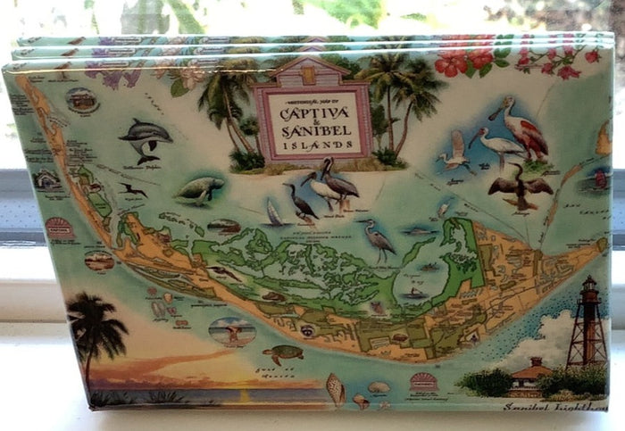 Magnet Sanibel-Captiva Historical Map