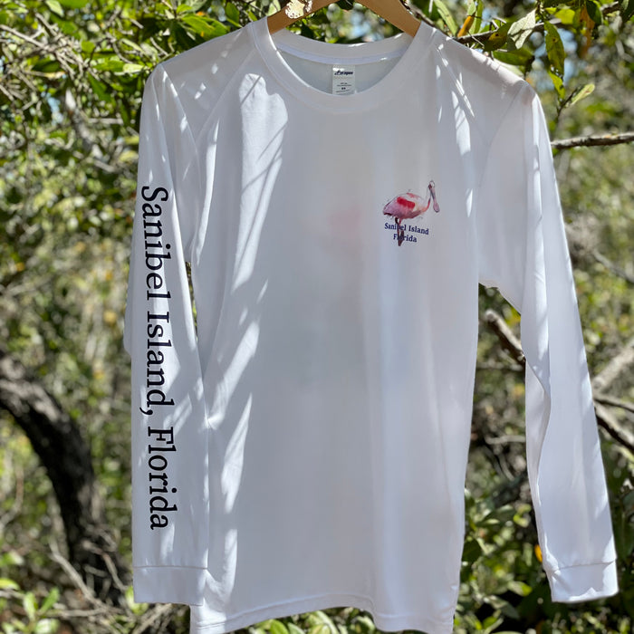 *NEW* Spoonbill Performance Crew Neck Shirt - White - UPF 50