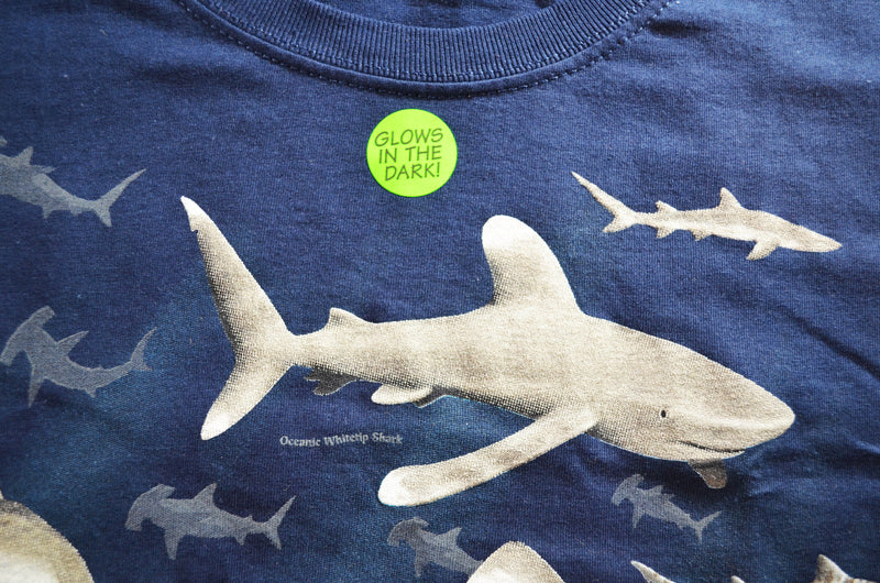 Glow in the Dark Sharks Youth T-Shirt - Navy Blue – Shop Ding Darling
