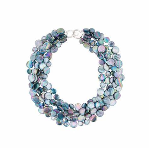 Mother of Pearl 5-Strand Necklace - Midnight