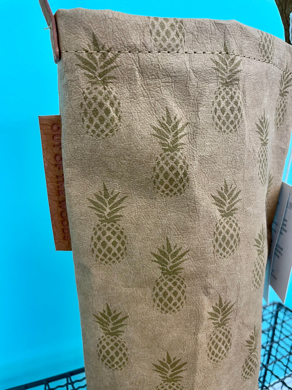 Paper Wine Bag - Pineapples