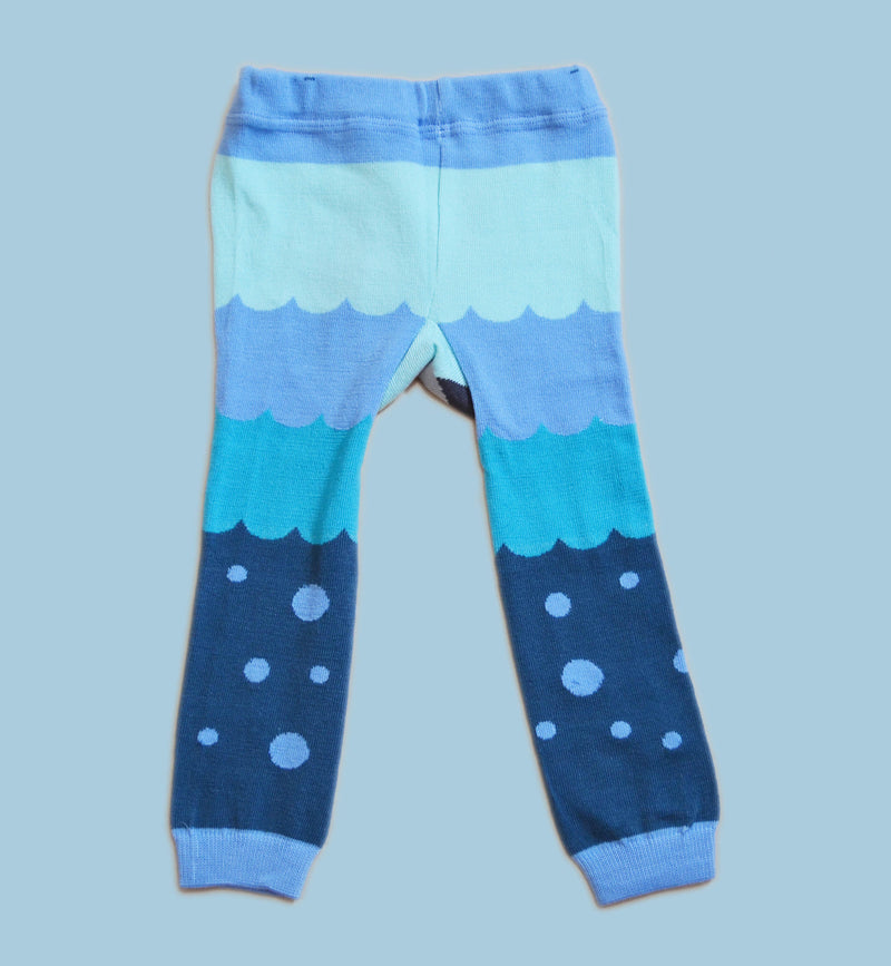 Doodle Pants Kids Cotton Leggings - Manatee