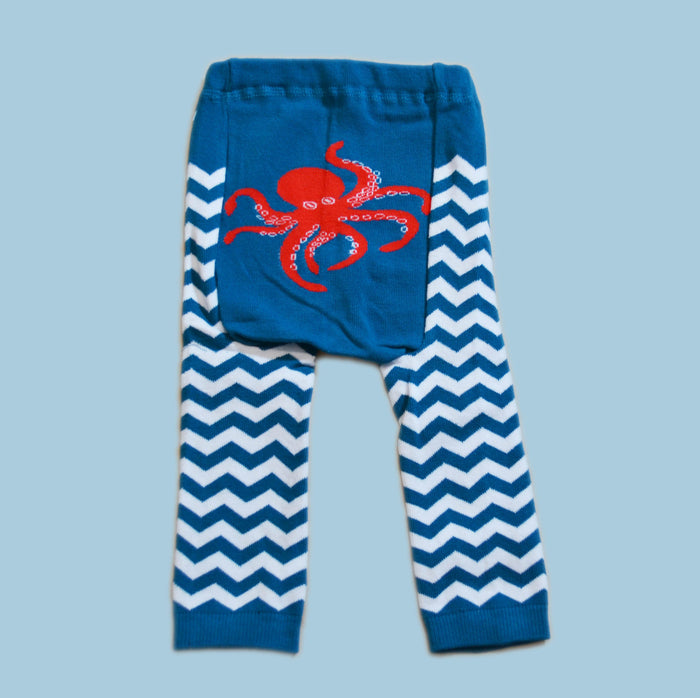 Doodle Pants Kids Cotton Leggings - Octopus