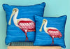 Indoor/Outdoor Decorative Pillow - Roseate Spoonbill - 2 Sizes - Made in the USA