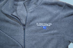 Full Zip Embroidered Blue Goose Logo Fleece - Grey