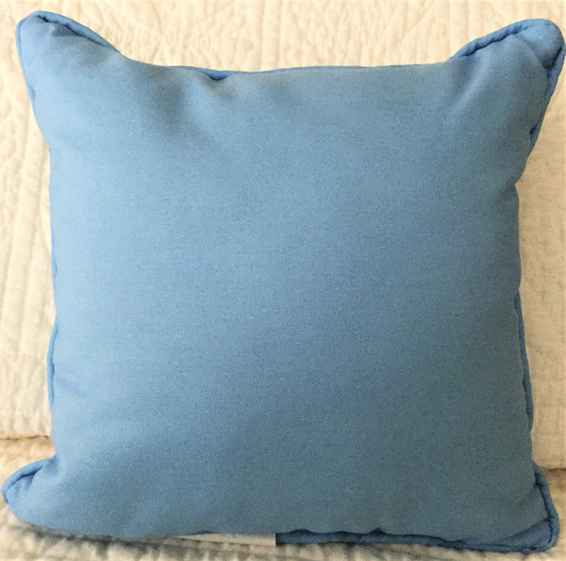 Indoor/Outdoor Decorative Pillow - Great Blue Heron - 2 Sizes - Made in the USA